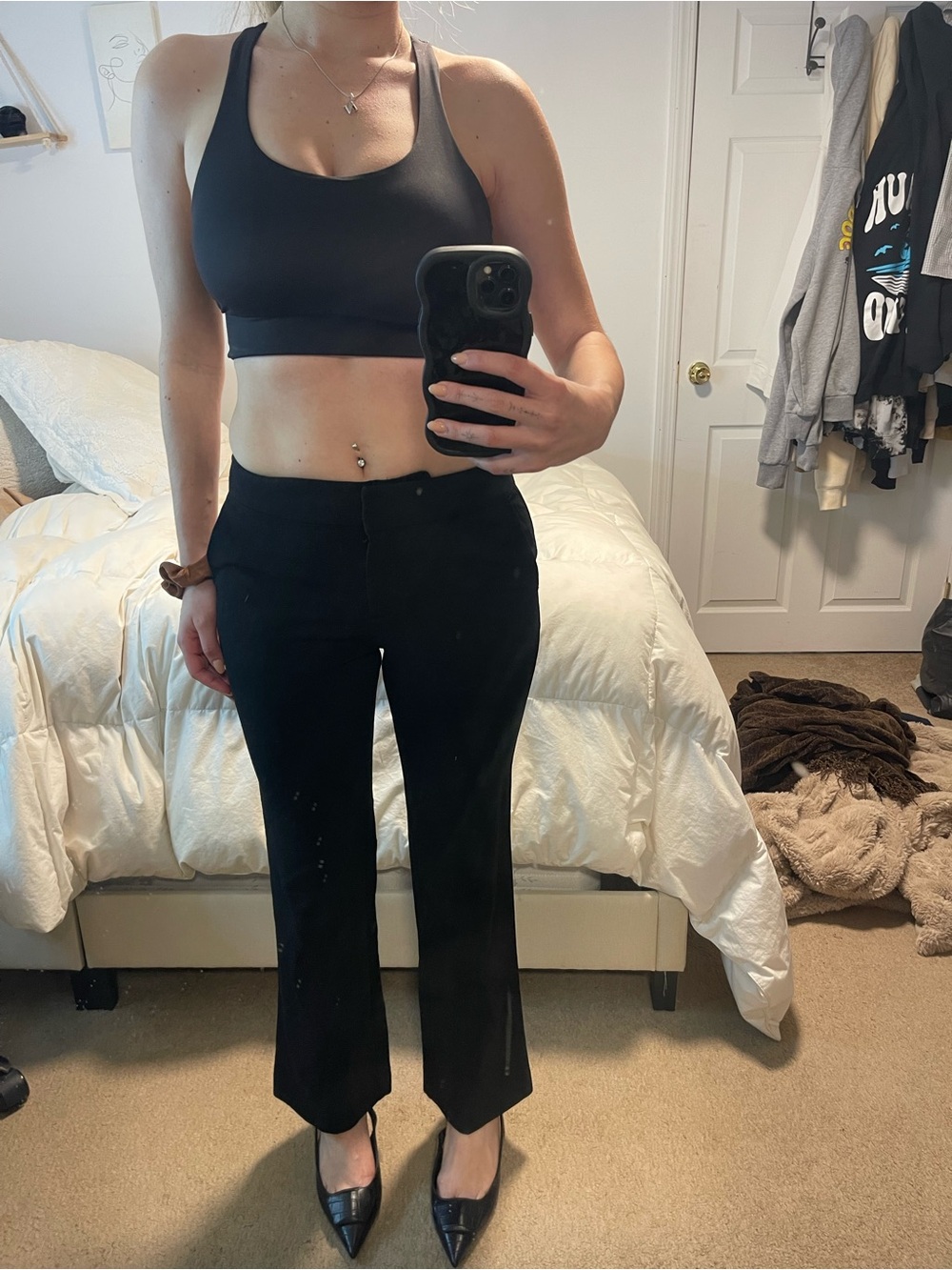 Ann Taylor Black Women's Tailored Dress Pants (Petite)